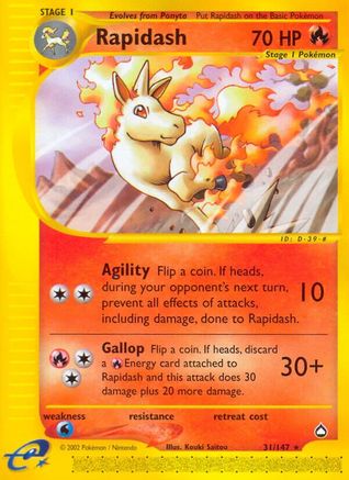 Image of Rapidash (31/147) [Aquapolis]