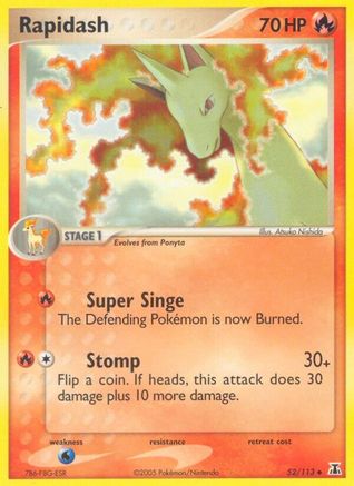 Image of Rapidash (52/113) (Stamped) [EX: Delta Species]