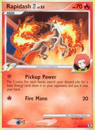 Image of Rapidash (47/111) [Platinum: Rising Rivals]