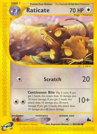 Image of Raticate (89/144) [Skyridge]
