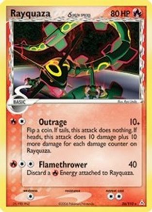 Image of Rayquaza (26/110) (Delta Species) (Stamped) [EX: Holon Phantoms]