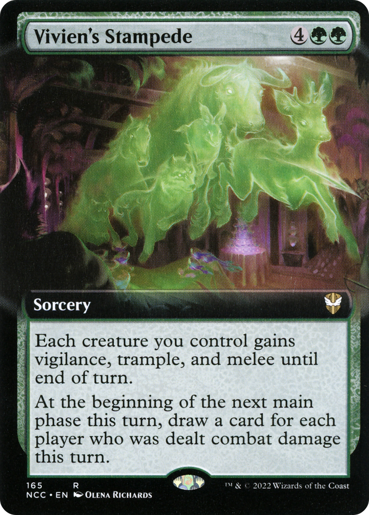 Image of Vivien's Stampede (Extended Art) [Streets of New Capenna Commander]