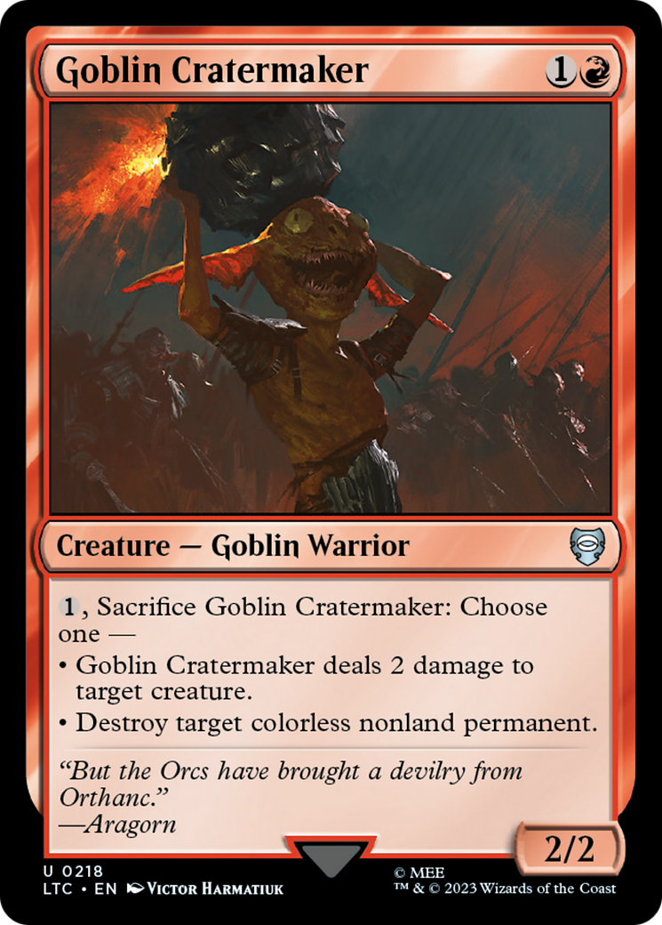 Image of Goblin Cratermaker [The Lord of the Rings: Tales of Middle-Earth Commander]