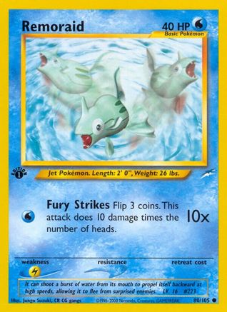 Image of Remoraid (80/105) [Neo Destiny 1st Edition]