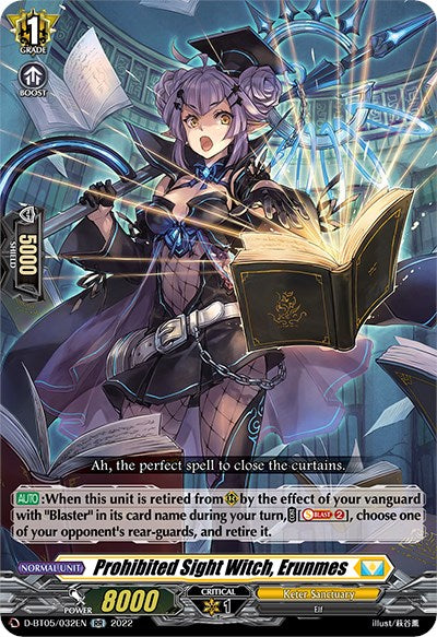 Image of Prohibited Sight Witch, Erunmes (D-BT05/032EN) [Triumphant Return of the Brave Heroes]