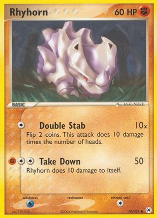Image of Rhyhorn (70/101) [EX: Hidden Legends]