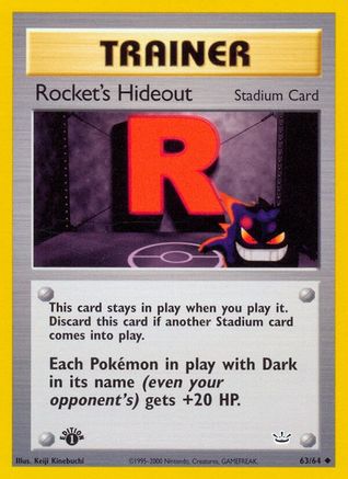 Image of Rocket's Hideout (63/64) [Neo Revelation 1st Edition]