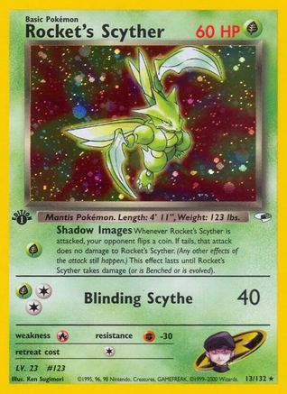 Image of Rocket's Scyther (13/132) [Gym Heroes 1st Edition]