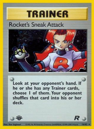 Image of Rocket's Sneak Attack (16/82) [Team Rocket 1st Edition]