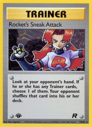 Image of Rocket's Sneak Attack (72/82) [Team Rocket 1st Edition]