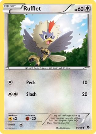 Image of Rufflet (86/98) [Black & White: Emerging Powers]