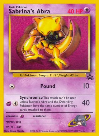 Image of Sabrina's Abra (19) [Wizards of the Coast: Black Star Promos]