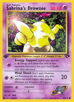 Image of Sabrina's Drowzee (95/132) [Gym Challenge 1st Edition]