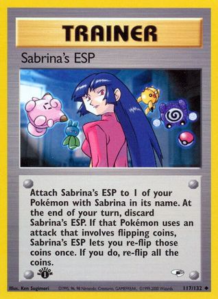 Image of Sabrina's ESP (117/132) [Gym Heroes 1st Edition]