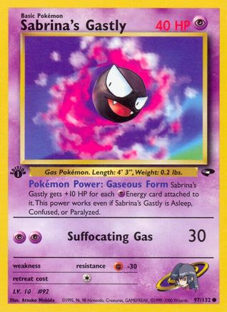 Image of Sabrina's Gastly (97/132) [Gym Challenge 1st Edition]