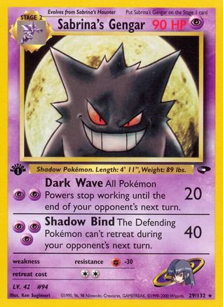 Image of Sabrina's Gengar (29/132) [Gym Challenge 1st Edition]