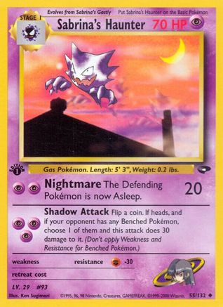 Image of Sabrina's Haunter (55/132) [Gym Challenge 1st Edition]