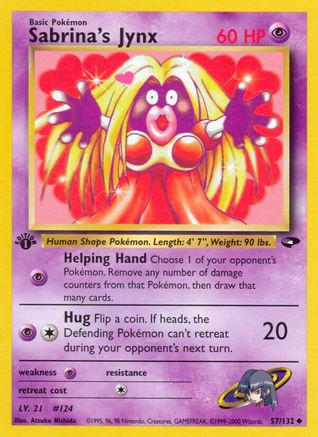 Image of Sabrina's Jynx (57/132) [Gym Challenge 1st Edition]