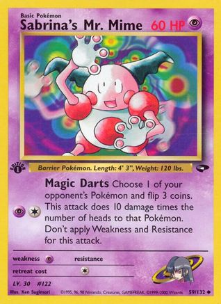 Image of Sabrina's Mr. Mime (59/132) [Gym Challenge 1st Edition]