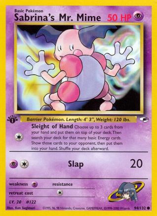 Image of Sabrina's Mr. Mime (94/132) [Gym Heroes 1st Edition]