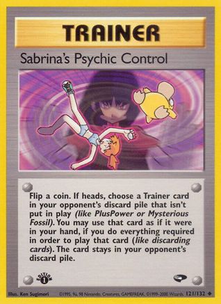 Image of Sabrina's Psychic Control (121/132) [Gym Challenge 1st Edition]