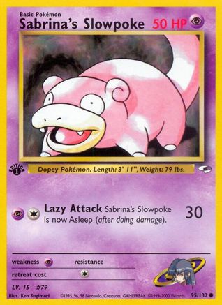 Image of Sabrina's Slowpoke (95/132) [Gym Heroes 1st Edition]