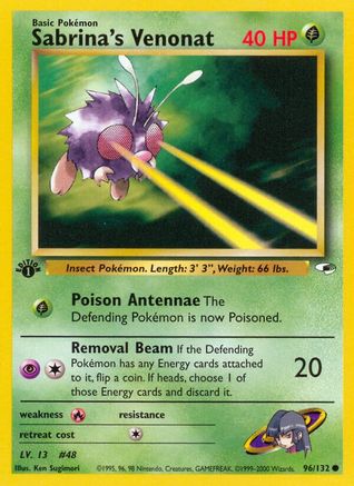 Image of Sabrina's Venonat (96/132) [Gym Heroes 1st Edition]