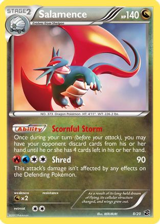 Image of Salamence (8/20) [Black & White: Dragon Vault]