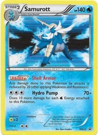 Image of Samurott (BW22) [Black & White: Black Star Promos]