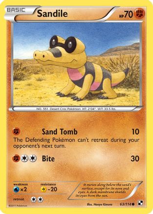 Image of Sandile (63/114) [Black & White: Base Set]