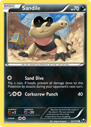Image of Sandile (64/108) [Black & White: Dark Explorers]
