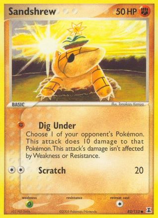 Image of Sandshrew (82/113) (Stamped) [EX: Delta Species]