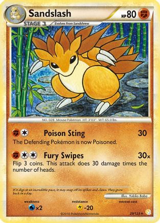 Image of Sandslash (29/123) [HeartGold & SoulSilver: Base Set]