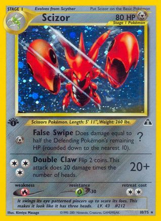 Image of Scizor (10/75) [Neo Discovery Unlimited]