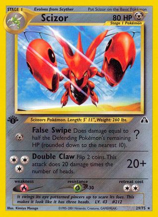 Image of Scizor (29/75) [Neo Discovery 1st Edition]