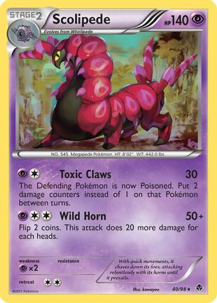 Image of Scolipede (40/98) [Black & White: Emerging Powers]