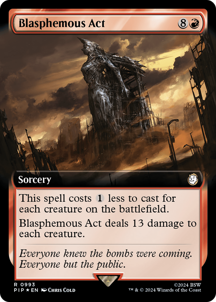 Image of Blasphemous Act (Extended Art) (Surge Foil) [Fallout]
