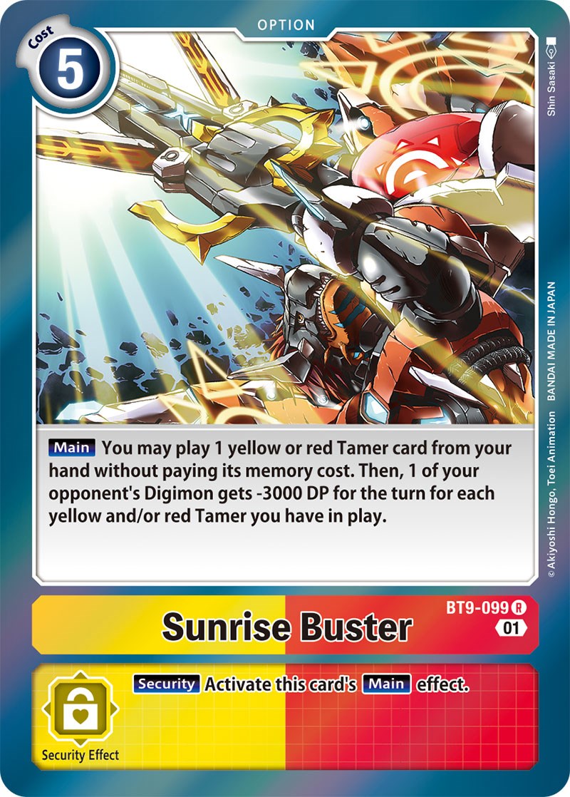 Image of Sunrise Buster [BT9-099] [X Record]