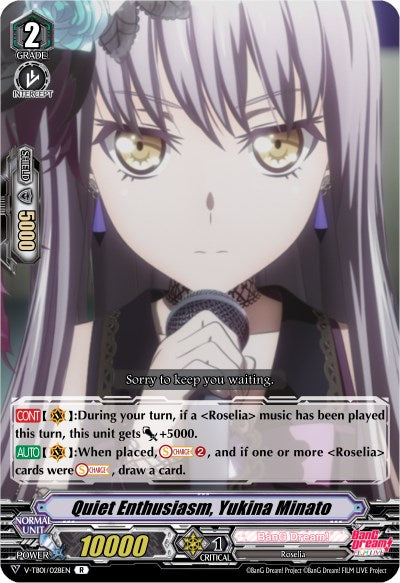 Image of Quiet Enthusiasm, Yukina Minato (Parallel Foil) (V-TB01/028EN) [BanG Dream! FILM LIVE]
