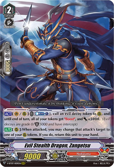 Image of Evil Stealth Dragon, Zangetsu (V-BT07/009EN) [Infinideity Cradle]