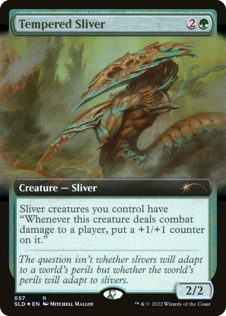 Image of Tempered Sliver (Extended Art) [Secret Lair Drop Promos]