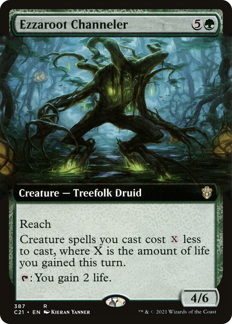 Image of Ezzaroot Channeler (Extended Art) [Commander 2021]