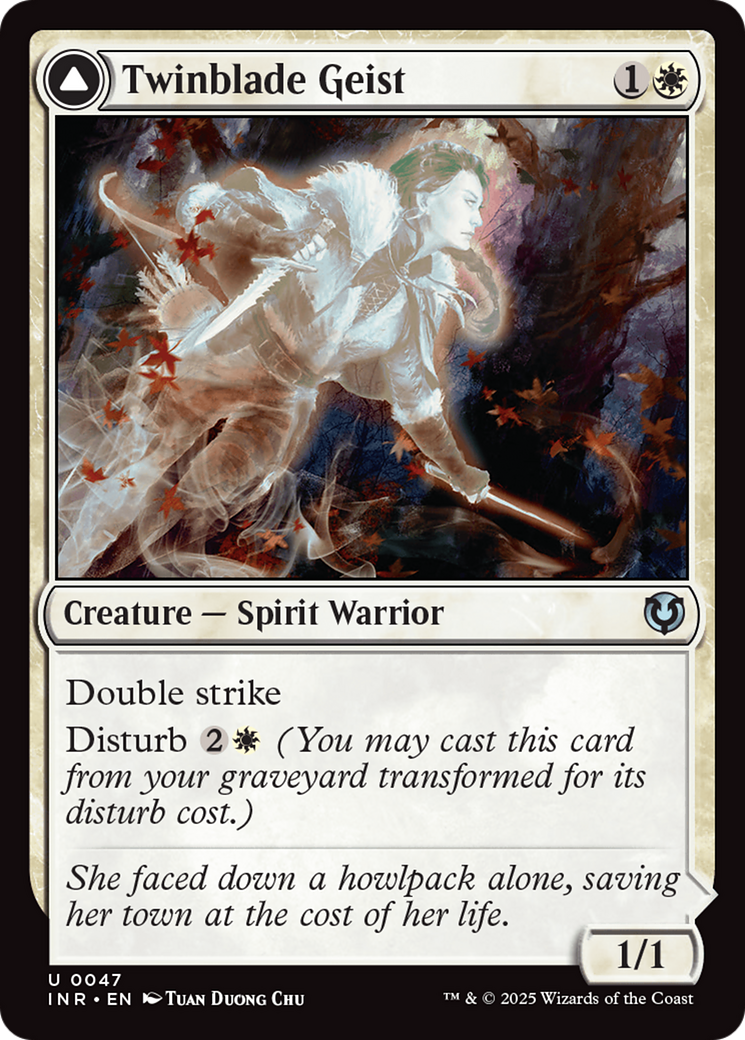 Image of Twinblade Geist // Twinblade Invocation [Innistrad Remastered]