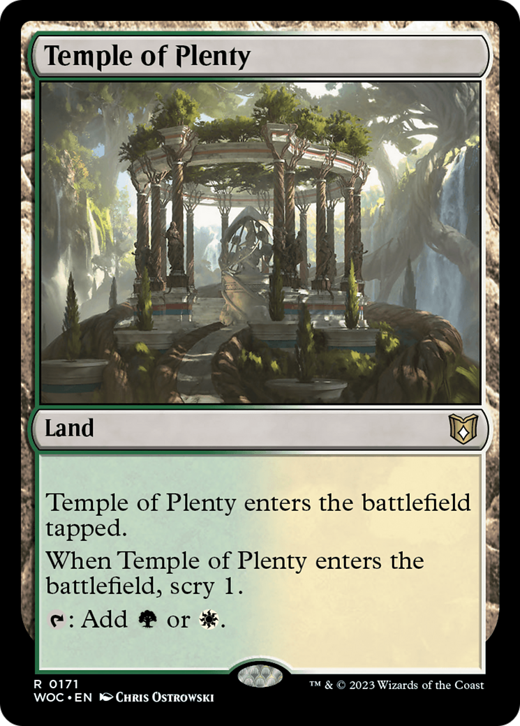Image of Temple of Plenty [Wilds of Eldraine Commander]