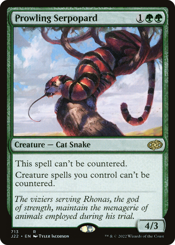 Image of Prowling Serpopard [Jumpstart 2022]