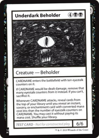 Image of Underdark Beholder (2021 Edition) [Mystery Booster Playtest Cards]