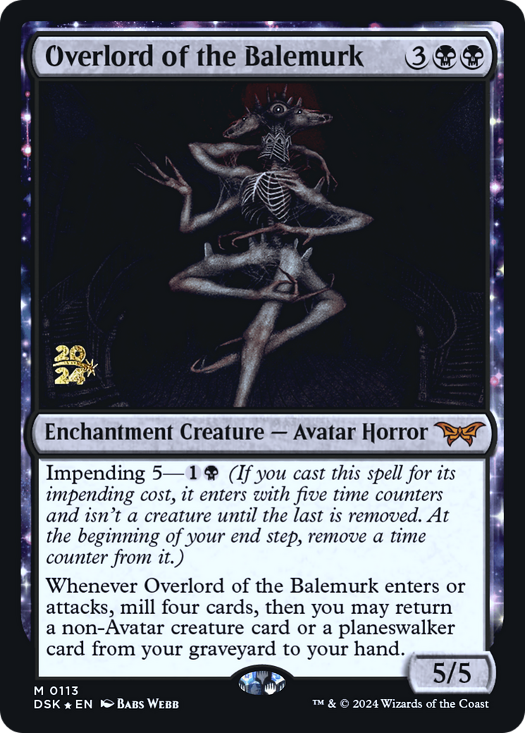 Image of Overlord of the Balemurk [Duskmourn: House of Horror Prerelease Promos]