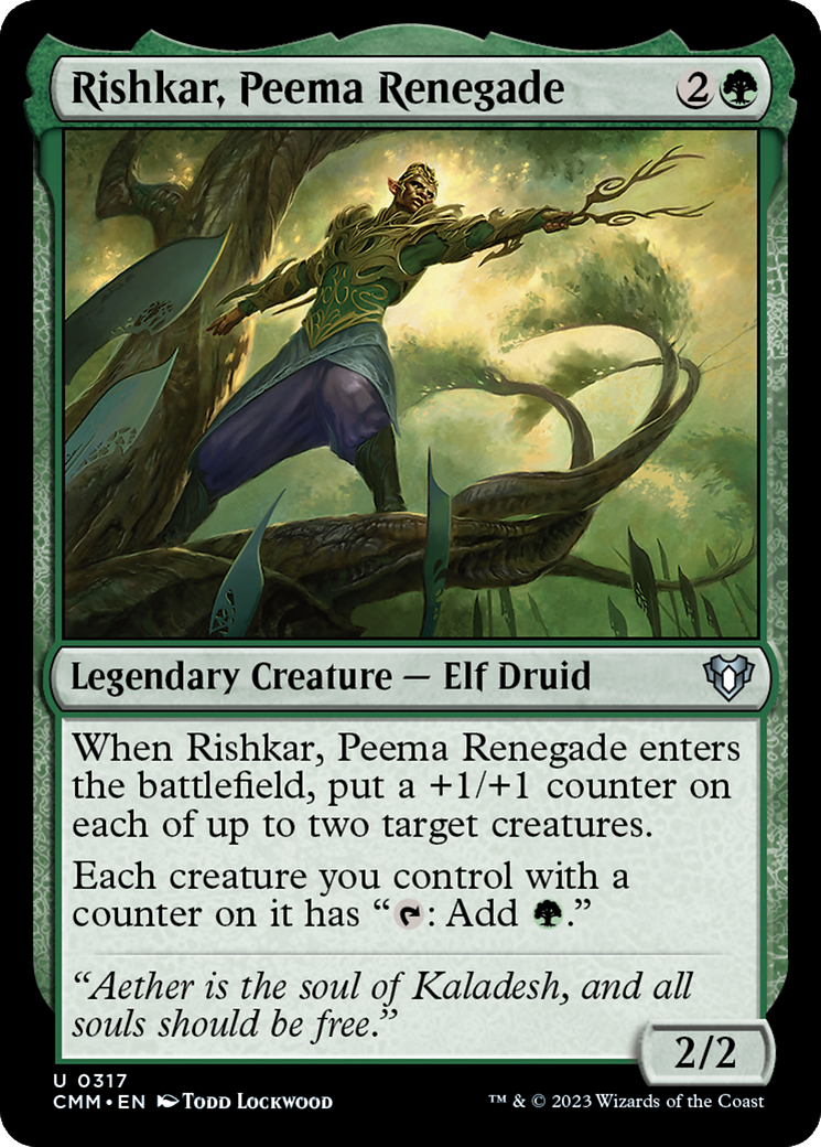 Image of Rishkar, Peema Renegade [Commander Masters]