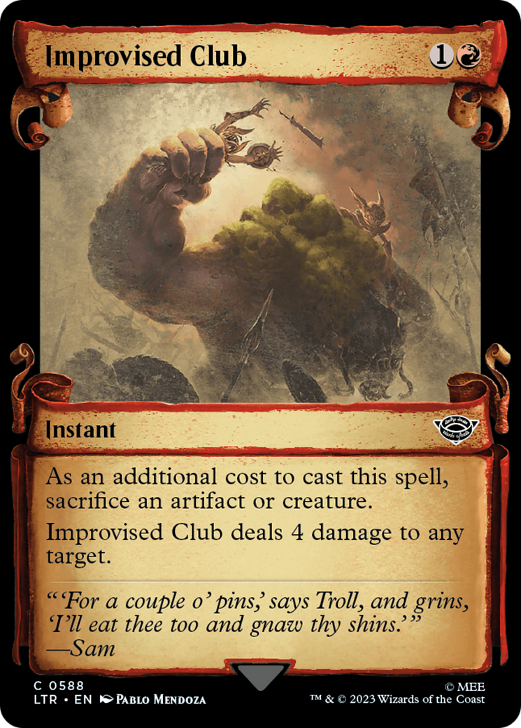 Image of Improvised Club [The Lord of the Rings: Tales of Middle-Earth Showcase Scrolls]