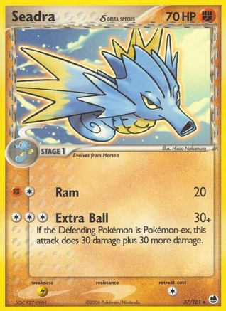 Image of Seadra (37/101) (Delta Species) (Stamped) [EX: Dragon Frontiers]